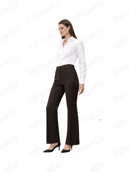 Fabrizio Gianni Pants - Elegant Fabrizio Gianni tailored trousers in a rich Espresso / Dark Brown tone.